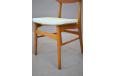 Set of 4 beech and teak dining chairs by Farstrup - view 9