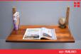 Independent wall shelf in rosewood | 45cm deep - view 1