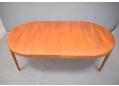 cm long when fully extended, teak dining table with round top 