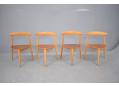 4 vintage heart chairs produced in Denmark by Fritz Hansen