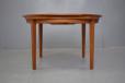 Flip FLap lotus dining table in vintage teak produced by Dyrlund