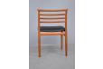 Set of 4 vintage teak dining chairs with leather upholstery | Erling Torvitz design - view 9