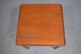 Vintage teak square top end table | E.W Bach - view 4