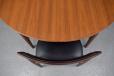 Vintage teak circular 'Dinette' dining table | HANS OLSEN - view 7