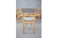 Vintage oak frame dining chairs ready for your chaoice of upholstery