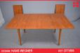 Hans Wegner design vintage teak and oak dining table model AT310 - view 1