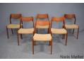 Niels Moller model 71 teak dining chairs | set of 6