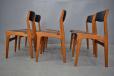 Set of 6 vintage teak dining chairs produced by Dyrlund Smith - view 9