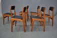 Set of 6 vintage teak dining chairs produced by Dyrlund Smith - view 2