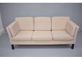 Modern 3 seater sofa in classic box design - view 4