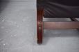 Hove Mobler armchair in brown leather with laminated beech frame