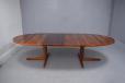 John Mortensen design oval extending dining table in vintage rosewood - view 7