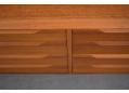 Vintage teak dresser with 8 drawers fitted with lip handle, Ib Kofod Larsen design 