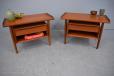 Pair of vintage teak bedside tables designed by Arne Vodder for sale