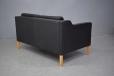 1970s Ox leather 2 seater sofa produced in Denmark by Stouby