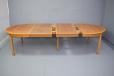 Midcentury Borge Mogensen design oak dining table with 2 extra leaves