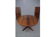 HM19 vintage rosewood dining table extending with 2 extra leaves by Heltborg Mobler