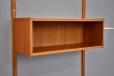 Vintage teak display box cabinet designed in 1953 by Prebend Sorensen