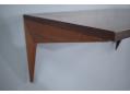 CADO system 46cm deep shelf in rosewood with dowel-mounted supports. 
