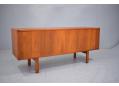 The sideboard can be free standing as room divider as it is finished with teak back panel 