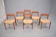 Niels Moller set of 6 refurbished dining chairs model 75 - view 4