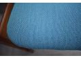 Kvadrat Steelcut 3 blue fabric upholstery is all new, clean & unmarked. 