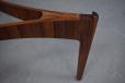 Vintage rosewood coffee table with circular glass top | Svend Ellekaer - view 9