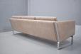 Model JH803 box framed 3 seat sofa produced by Johannes Hansen. 