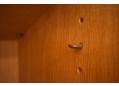 Brass shelf support simply fit into the pre-drilled holes providing strong support for the shelves