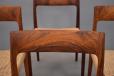 Niels Moller design set of 6 rosewood dining chairs model 77  - view 9
