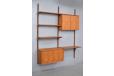 1960s Teak 2 bay modular shelving system by Poul Cadovius