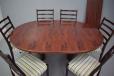 Round extending dining table produced by Gudme Mobelfabrik for sale