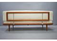 France & Son teak frame Minerva sofa for reupholstery.