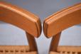 The gently curved and shaped back rest combines with the seat to made a comfortable chair 