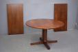 Vintage rosewood dining table with pedestal legs