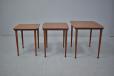 Vintage teak nest of 3 side tables | Mobelintarsia - view 4