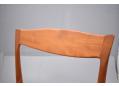 Slim but very strong and supportive back rest in teak.