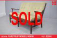 2 Seater solid beech frame sofa with dark stain finish | Farstrup Mobelfabrik - view 1