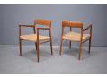 Moller model 56 teak armchair with new papercord woven seat. SOLD
