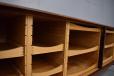 Long sideboard in vintage rosewood with sliding tambour doors - Rosengren Hansen design - view 7