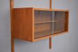 Vintage teak glass front display cabinet design by Prebend Sorensen