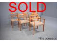 Nils Jonsson teak set of 6 chairs | TROEDS