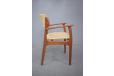 1956 design oak armchair with cream upholstery by Erik Buch