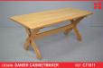 Large light oak console table produced by Danish Cabinetmaker - view 1