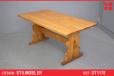 Solid oak trestle leg dining table | Stilmobler - view 1