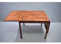 Vejle Stole & Mobelfabrik rosewood dining table with drop leaf extensions.
