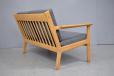 Vintage oak frame GE265 sofa designed by Hans Wegner  - view 9