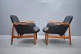Finn Juhl vintage teak NV53 armchair | Black leather  - view 3
