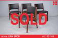 Set of 4 Model 38 dining chairs in NEW vinyl upholstery | Erik Buch - view 1
