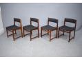 4 dining-chairs in brazilian rosewood designed 1958 by Hvidt & Molgaard